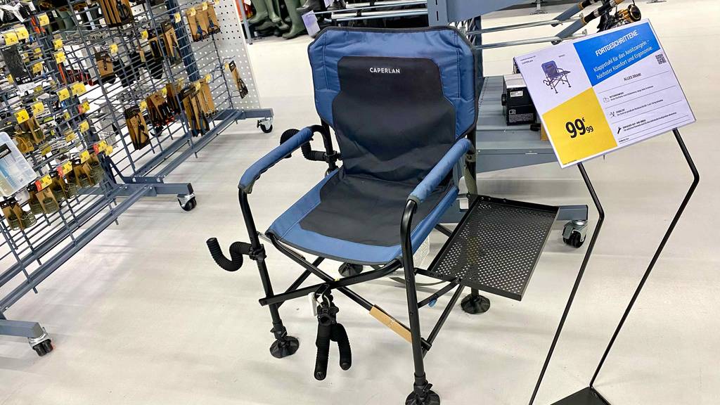 Angelstuhl-Test: Gesamtansicht des Angelstuhls.