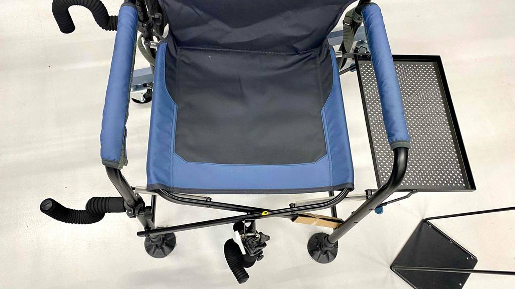 Angelstuhl im Test: Blick auf die Sitzfläche des Stuhls.