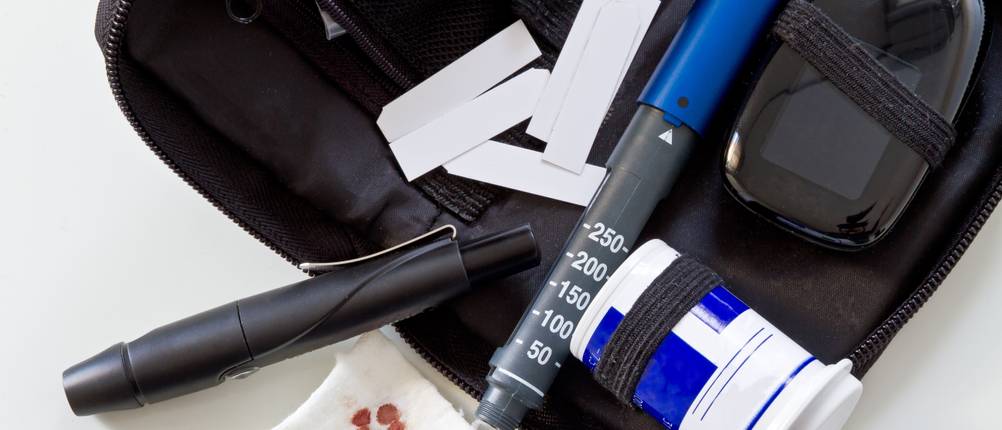 Diabetikertasche Test