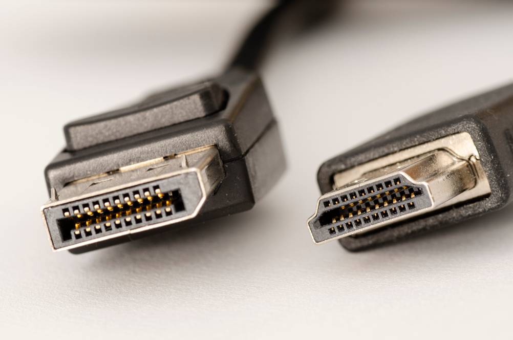 DisplayPort eines getesteten 4K-Monitor