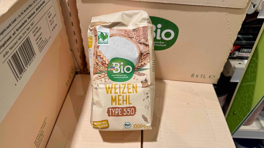 Getestet: Weizenmehl 550 in einer 1000-g-Packung.