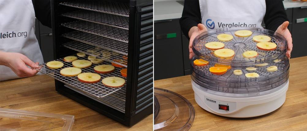 Die verschiedene Systeme von Dörrautomaten im Vergleich.