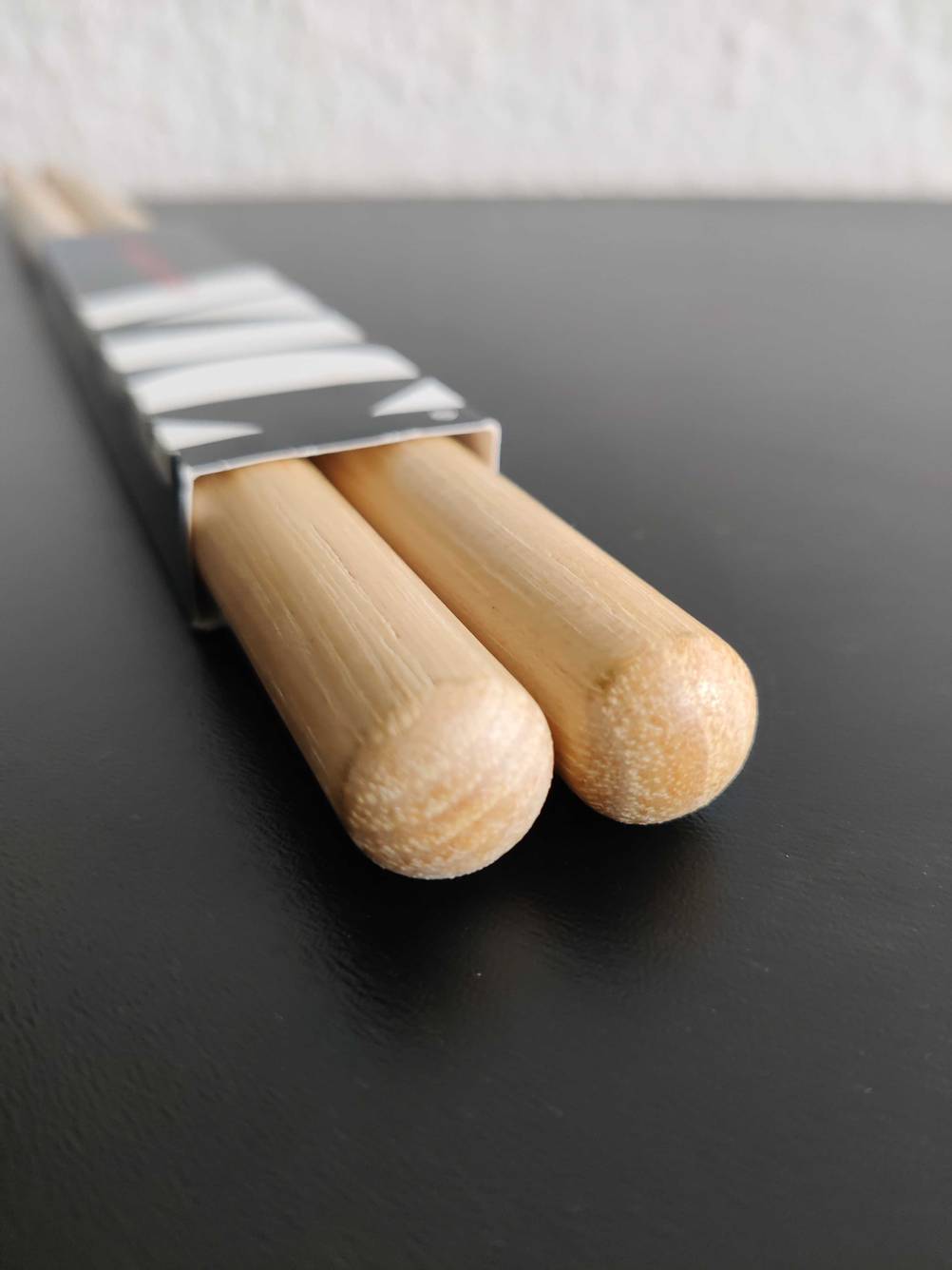 Drumsticks getestet: Nahaufnahme des abgerundeten Endes.