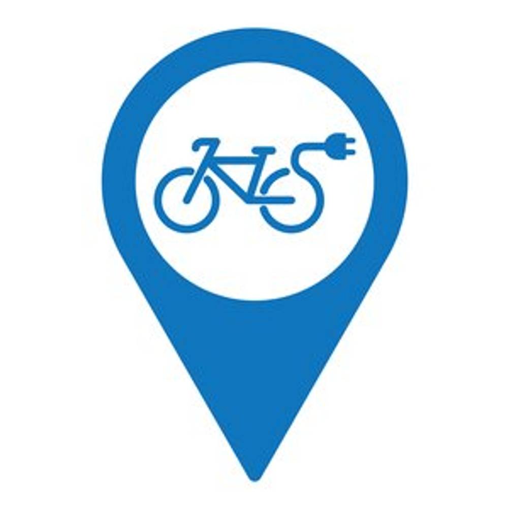 logo e-bike blau