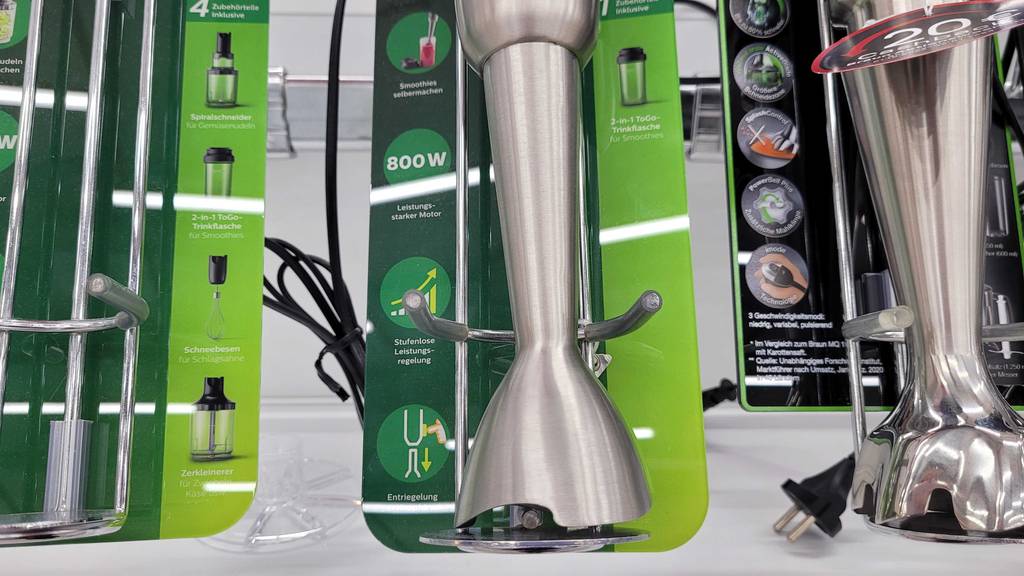 Profi-Stabmixer getestet: Nahaufnahme Spritzschutz.