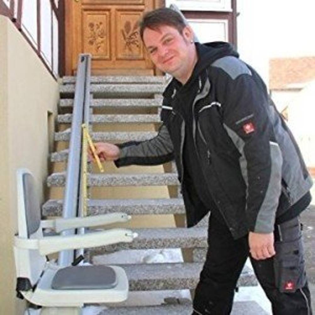 Einbau eines Treppenlifts