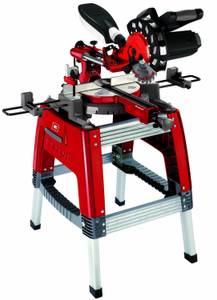 Die Einhell RT SM 305 I mit einem Arbeitstisch.