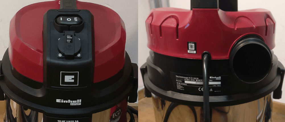 Vor- und Rückseite eines Einhell Nass-Trockensaugers