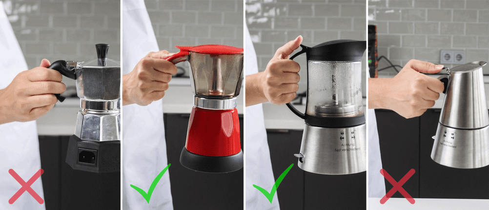 Elektrische Espressokocher Vergleich Griffe