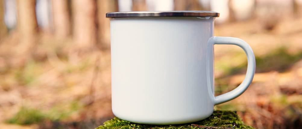 Emaille-Tasse-Test