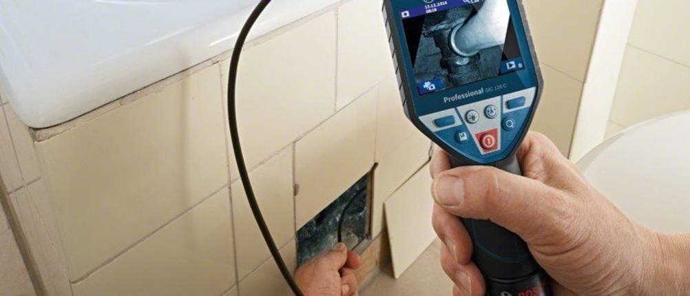 Endoskop-Kamera Bosch Badewanne