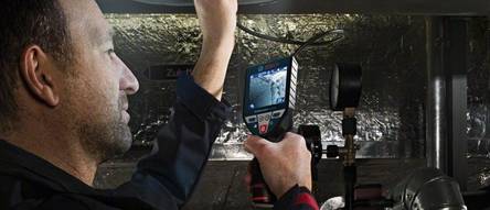 Endoskop-Kamera Test