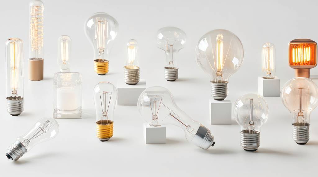 E27-Energiesparlampe-Test: Zu sehen ist eine Auswahl unterschiedlicher Leuchtmittel-Formen im Überblick.