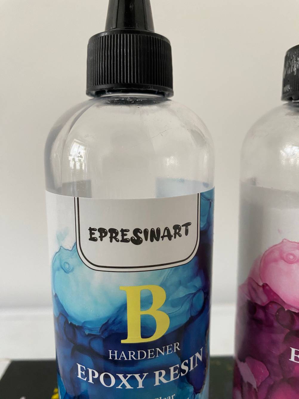 Epresinart Epoxidharz Flasche von vorne.