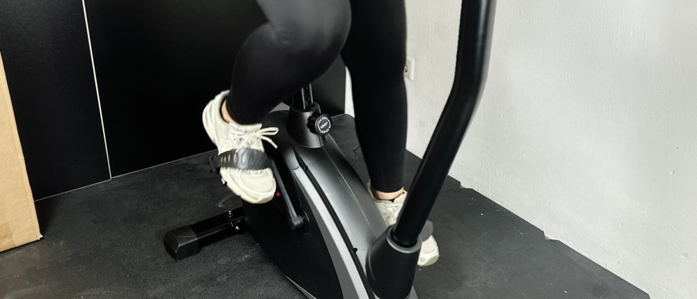 Das Ergometer von Skandika in Benutzung.