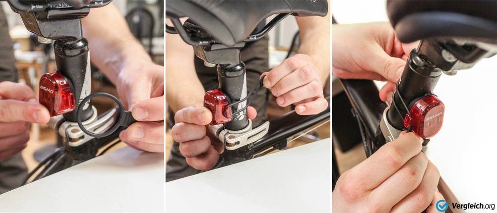 fahrradbeleuchtung befestigen