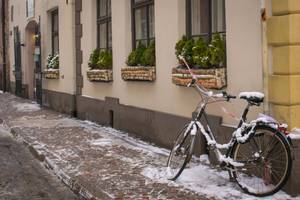 Fahrrad im Schnee4