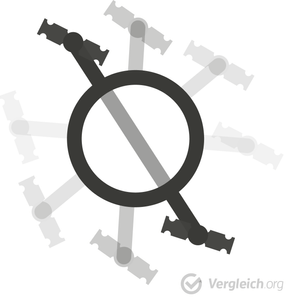 Grafik des Bewegungsablaufes von Fahrradpedalen