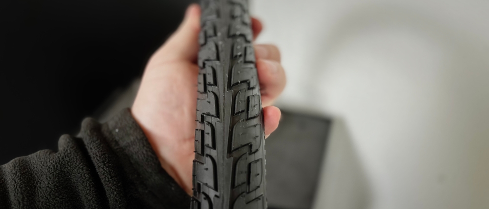 Das Profil vom Continental-Fahrradreifen im Detail.