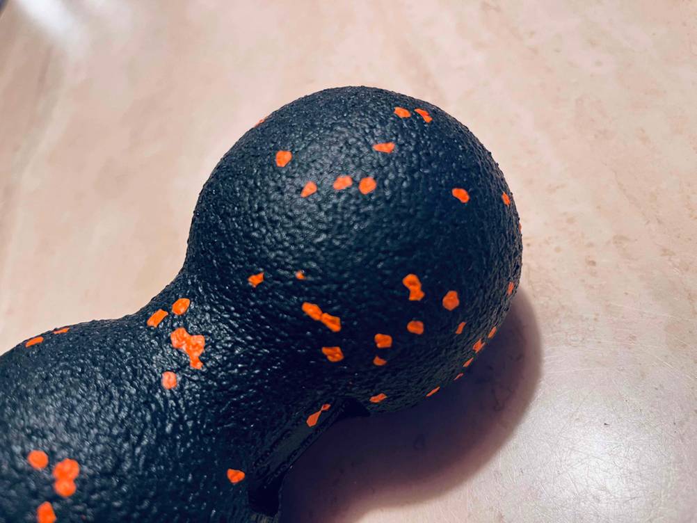 Faszienball-Test: Nahaufnahme des Materials.