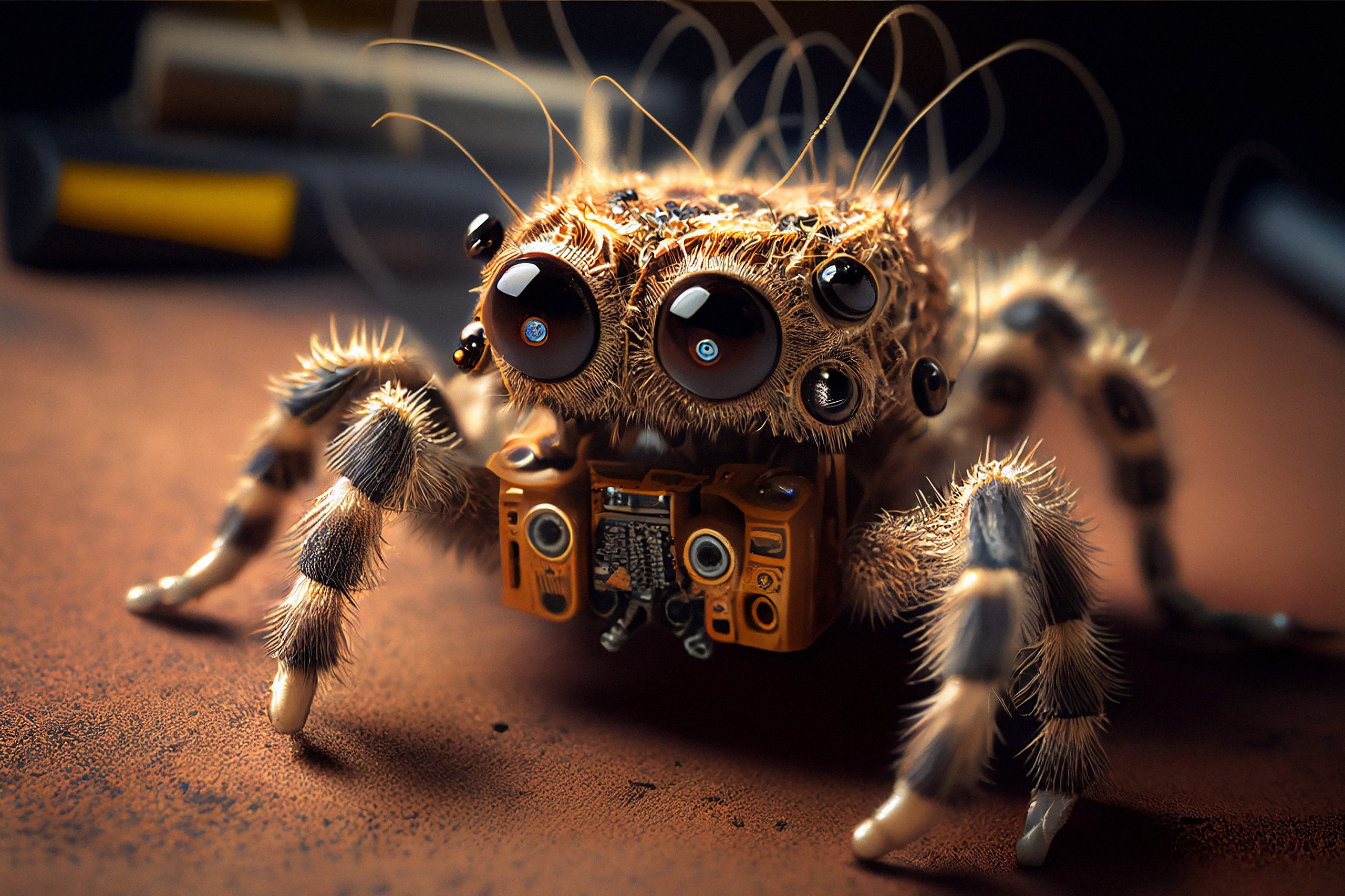 Ferngesteuerte Spinne Aus ABS - Gruselspaß Für Halloween & Partys!