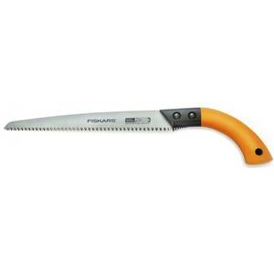 Astsäge Fiskars mit gebogenem, ergonomischem Griff.