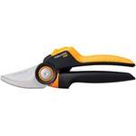 Fiskars-Bypass-Gartenschere mit gelb-schwarzem Griff im Test