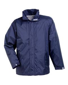 blaue Fleecejacke von vorn