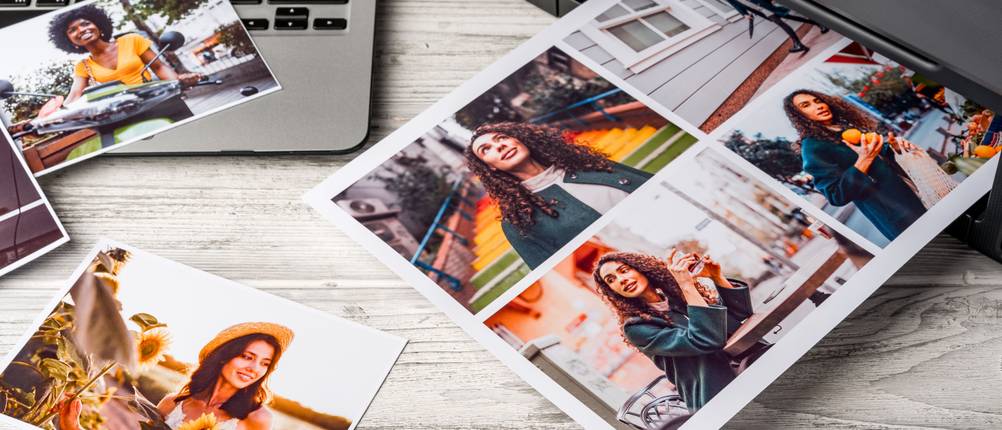 Fotopapier-A4-Test: Druck mit vier Fotos