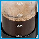 french press kanne skala