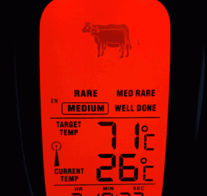 Weber Funk-Grillthermometer digital Display beleuchtet