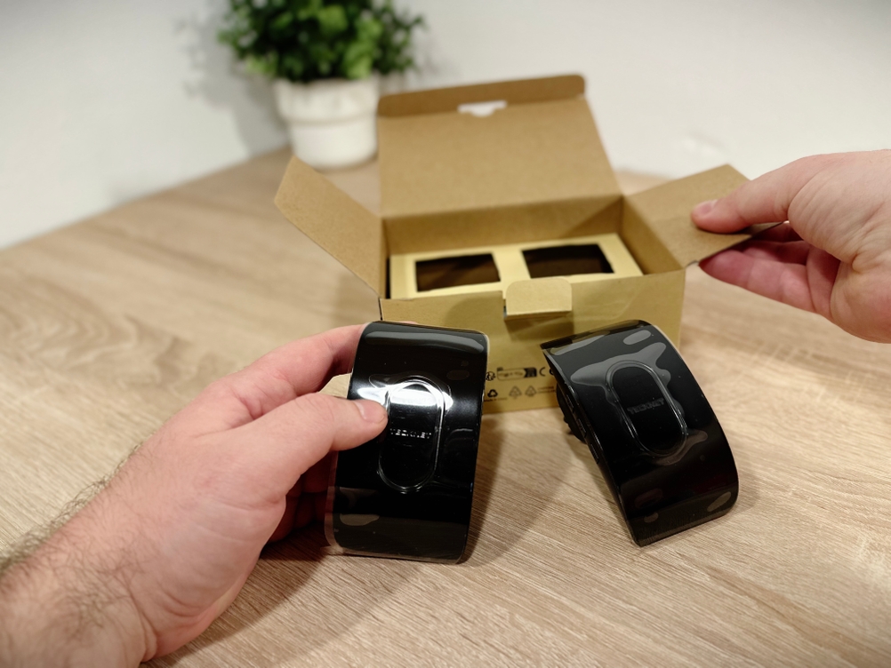 Die Funkklingel von Tecknet wird ausgepackt.