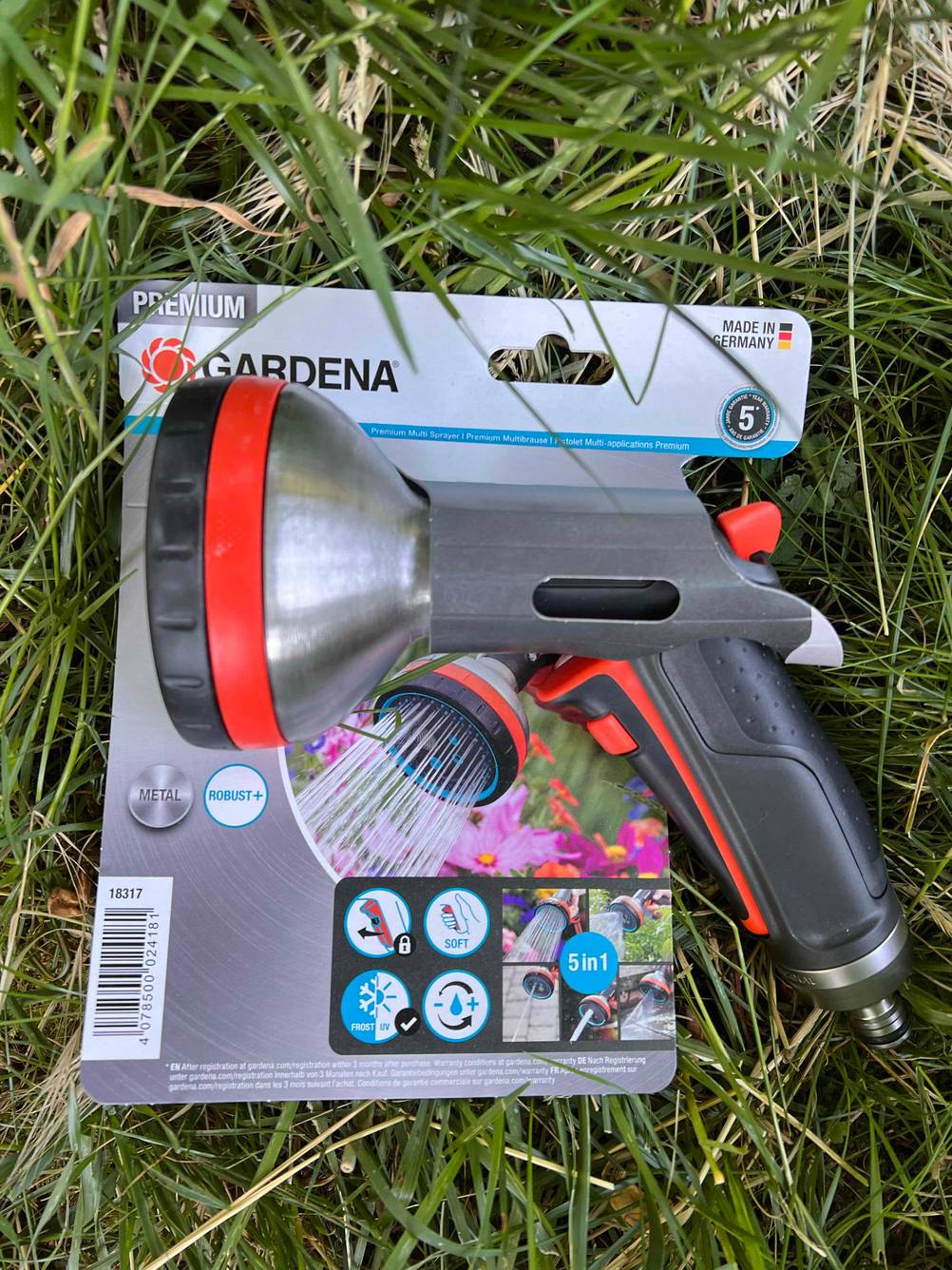 Gardena Multibrause in Verpackung