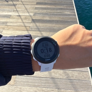 Ein Training ist auf der Garmin Forerunner 55 aktiviert