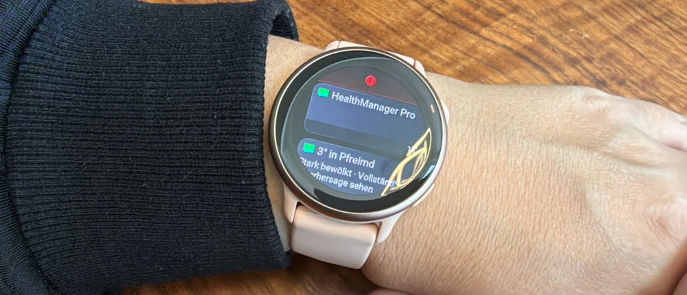 Das Wetter wird auf der Garmin Vivoactive 6 angezeigt