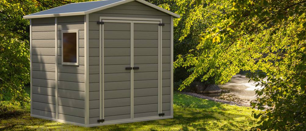 Gartenhaus-Metall-Test