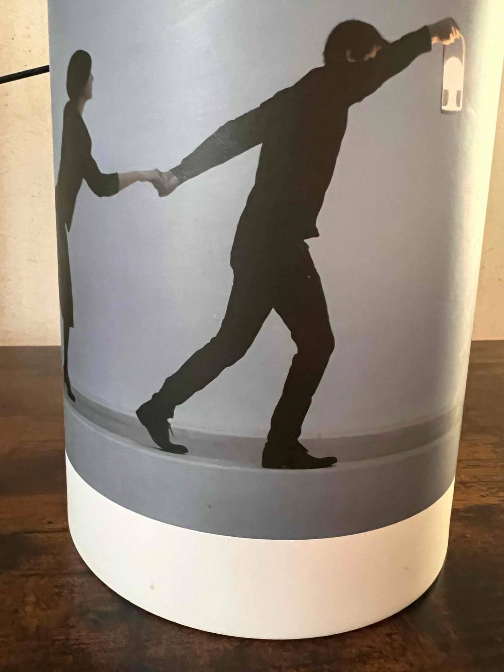 Nahaufnahme des Bildes auf der Verpackung einer getesteten Gartenleuchte.