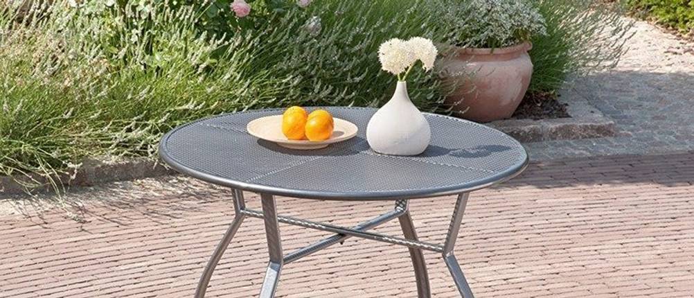 Gartentisch rund Test