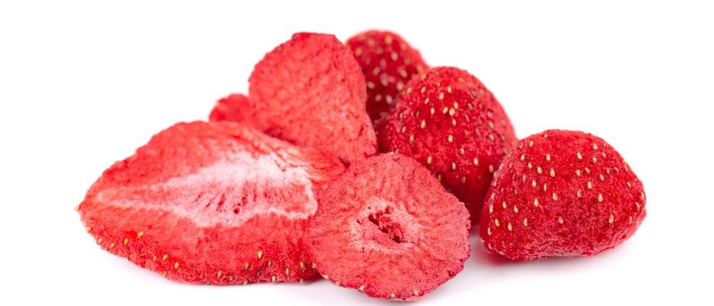 Gefriergetrocknete Erdbeeren Test