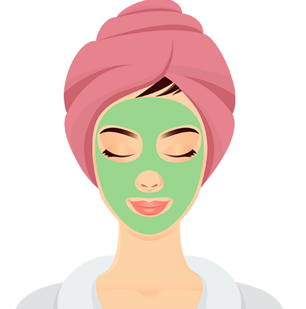 gesichtsmaske mit bentonit