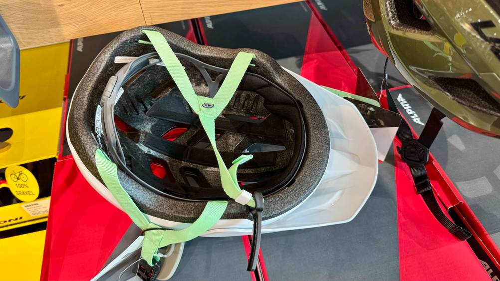 Der getestete Giro Fahrradhelm von Innen.