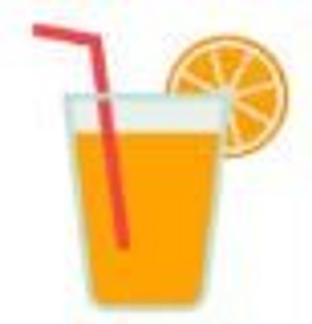 Ein Glas Orangensaft enthält viel Vitamin-C.