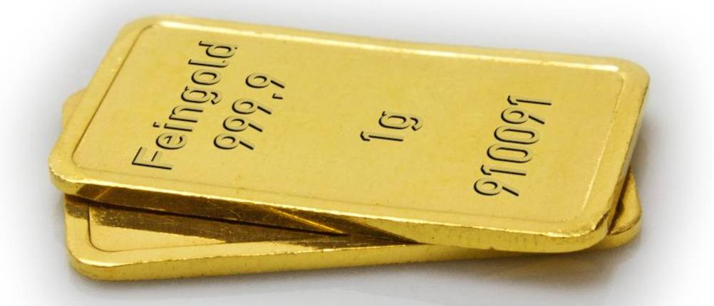 Goldbarren 1g Test