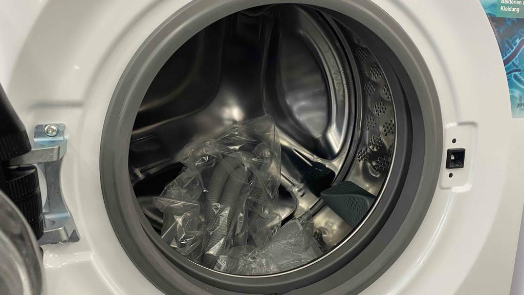 Detailansicht der Trommel einer getesteten Gorenje Waschmaschine.
