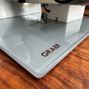 Glasplatte beim Graef Master M20