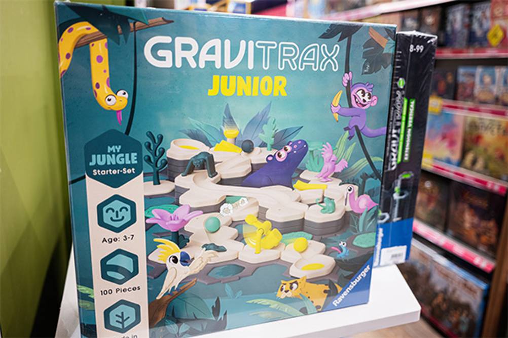GraviTrax im Test: Das GraviTrax Set Junior im Laden.