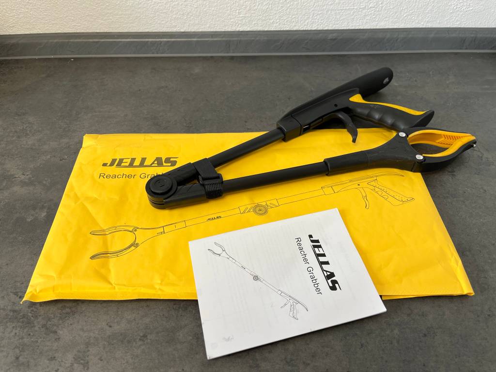 Greifzange mit Original-Verpackung und Anleitung.