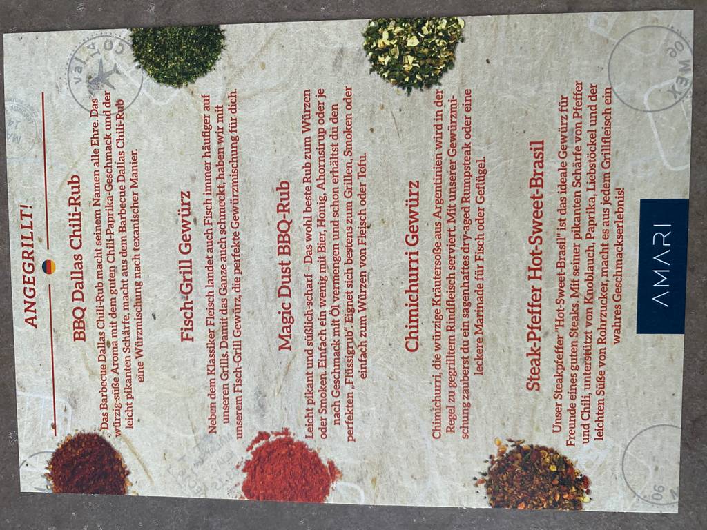 Amari Grill & BBQ Gewürzset