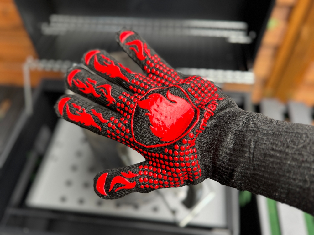 Oberseite der getesteten Grillhandschuhe von Primajor.