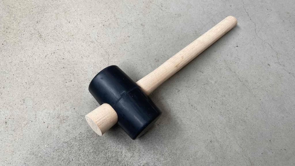 Gummihammer-Test: Gesamtansicht des Hammers.